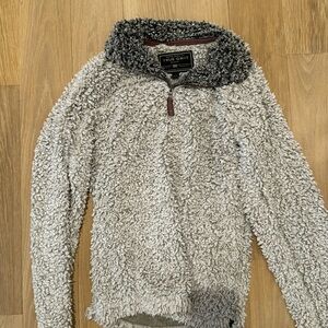 Fuzzy quarter zip